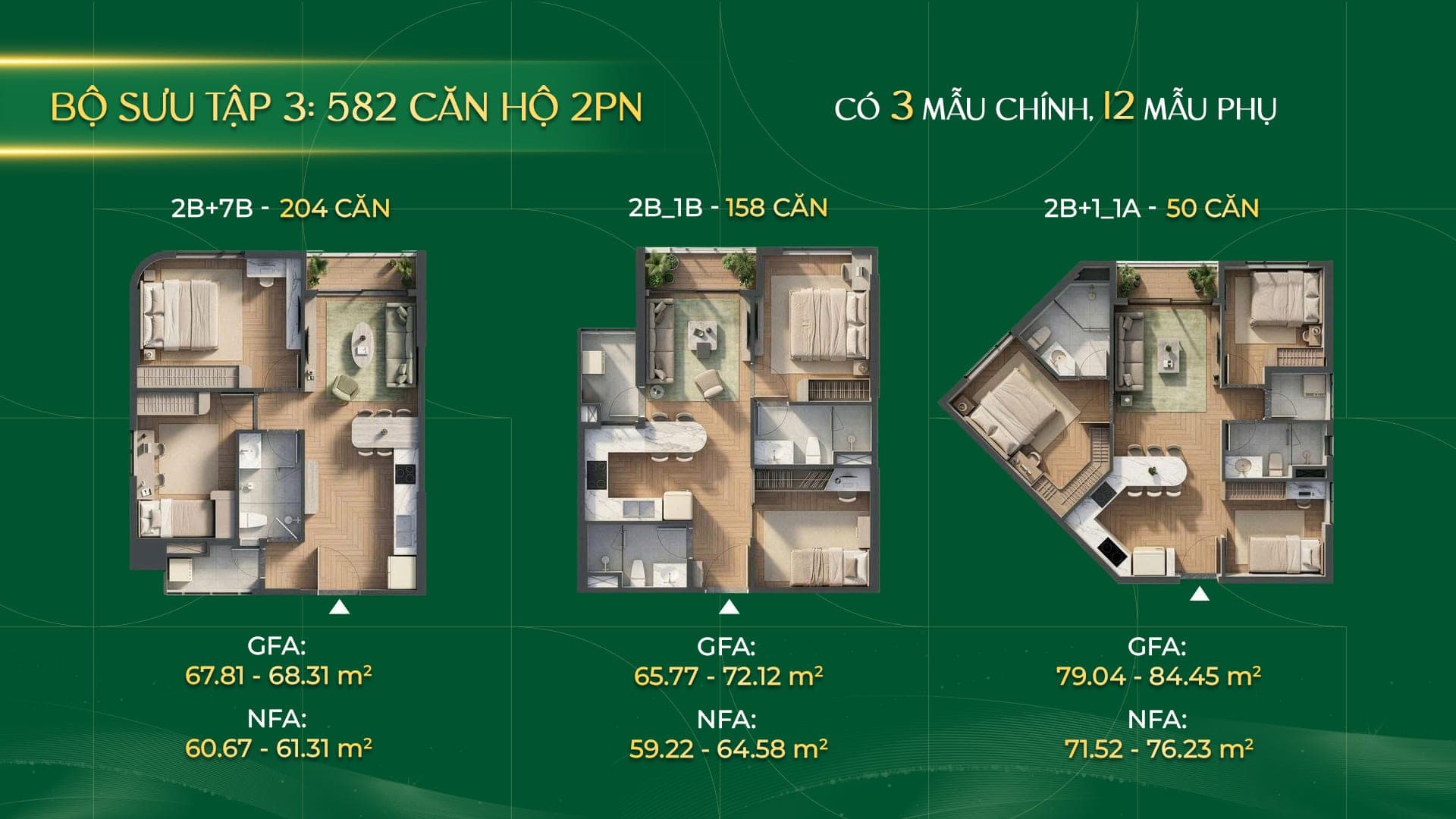 2 phòng ngủ plan