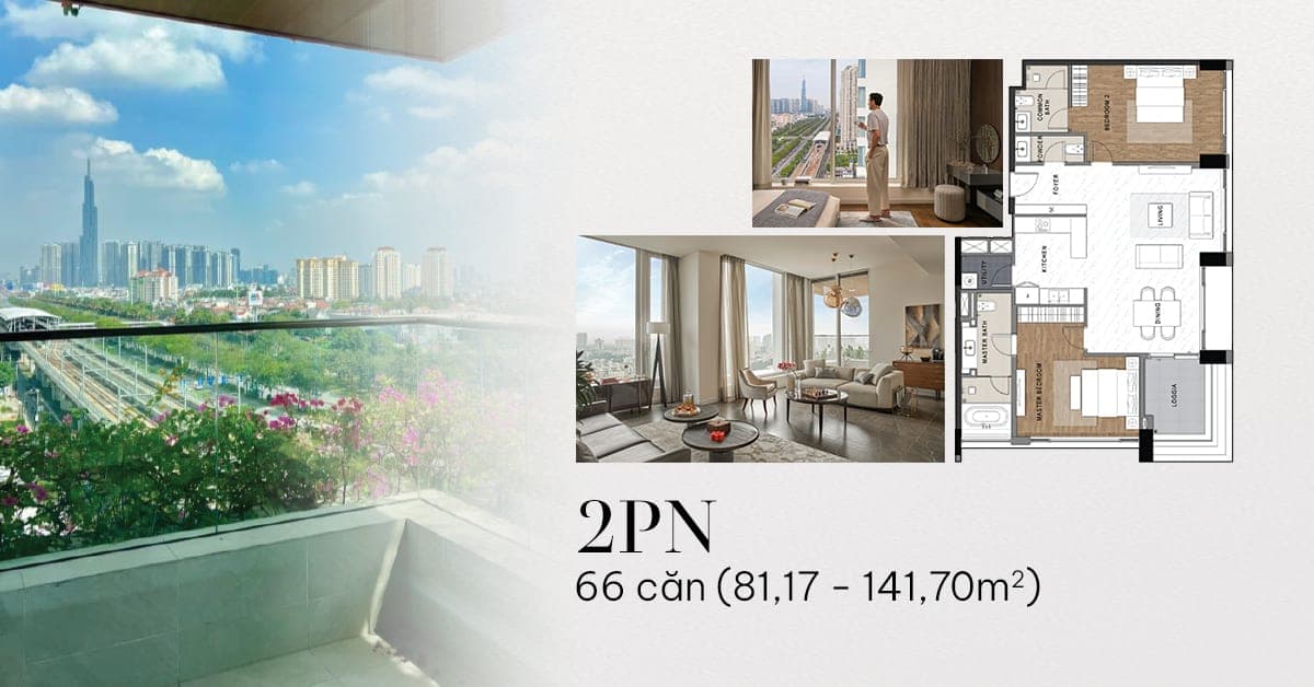Căn 2 phòng ngủ plan