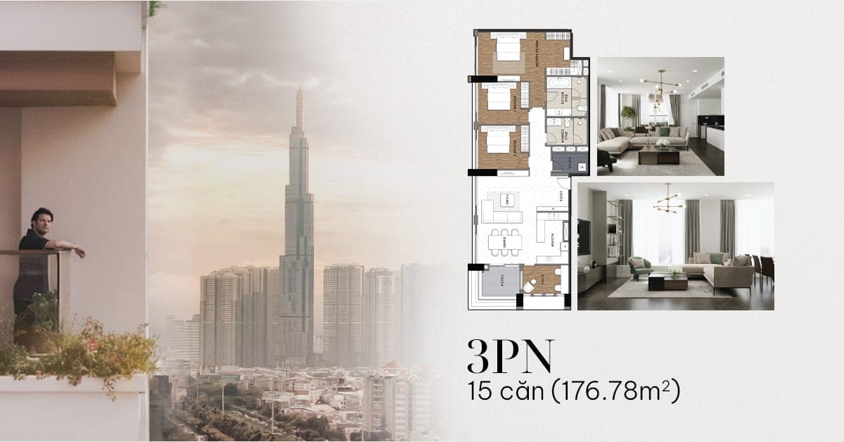 Căn 3 phòng ngủ plan