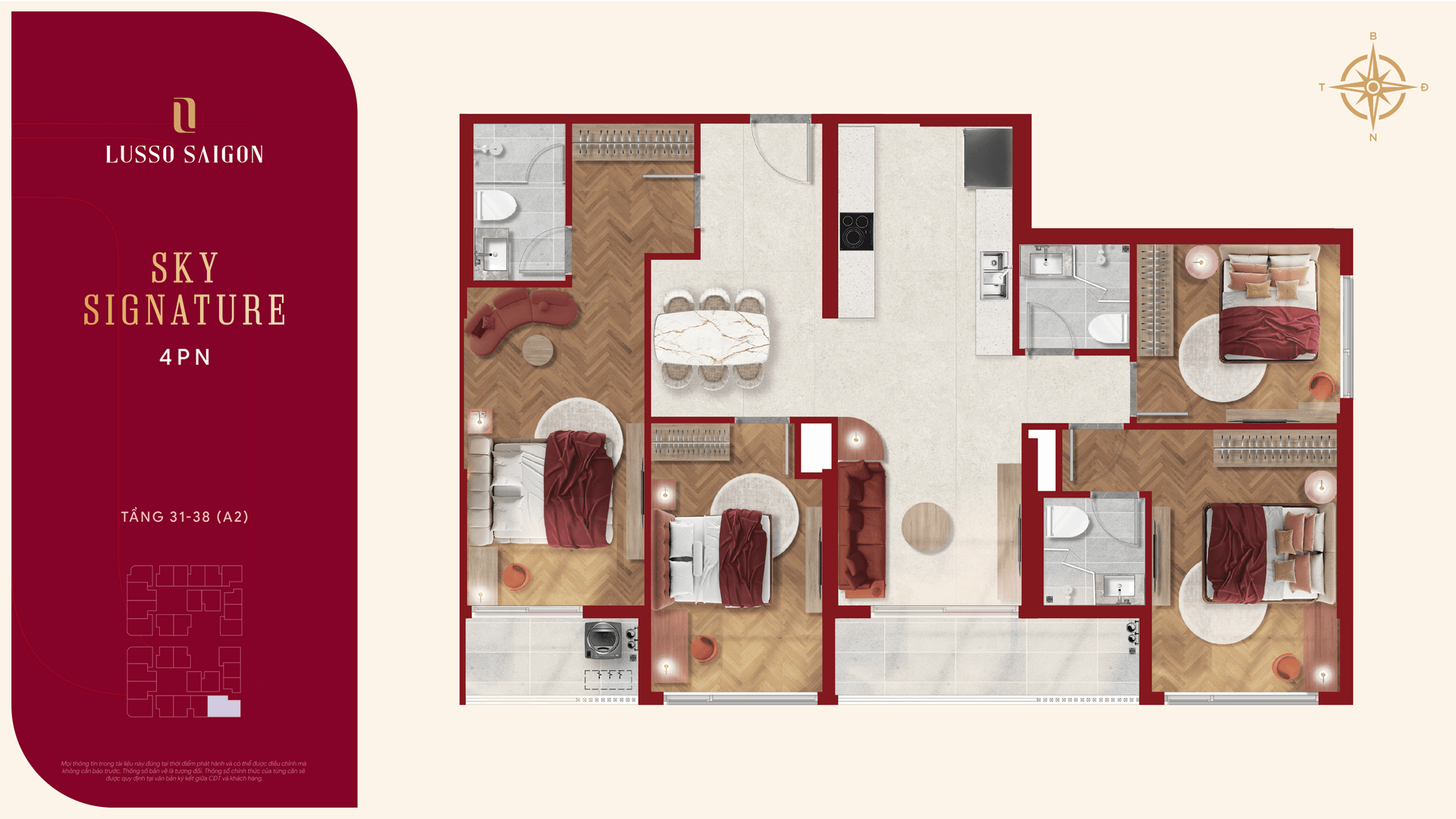 C4 · Sky Signature 4 BR tầng cao