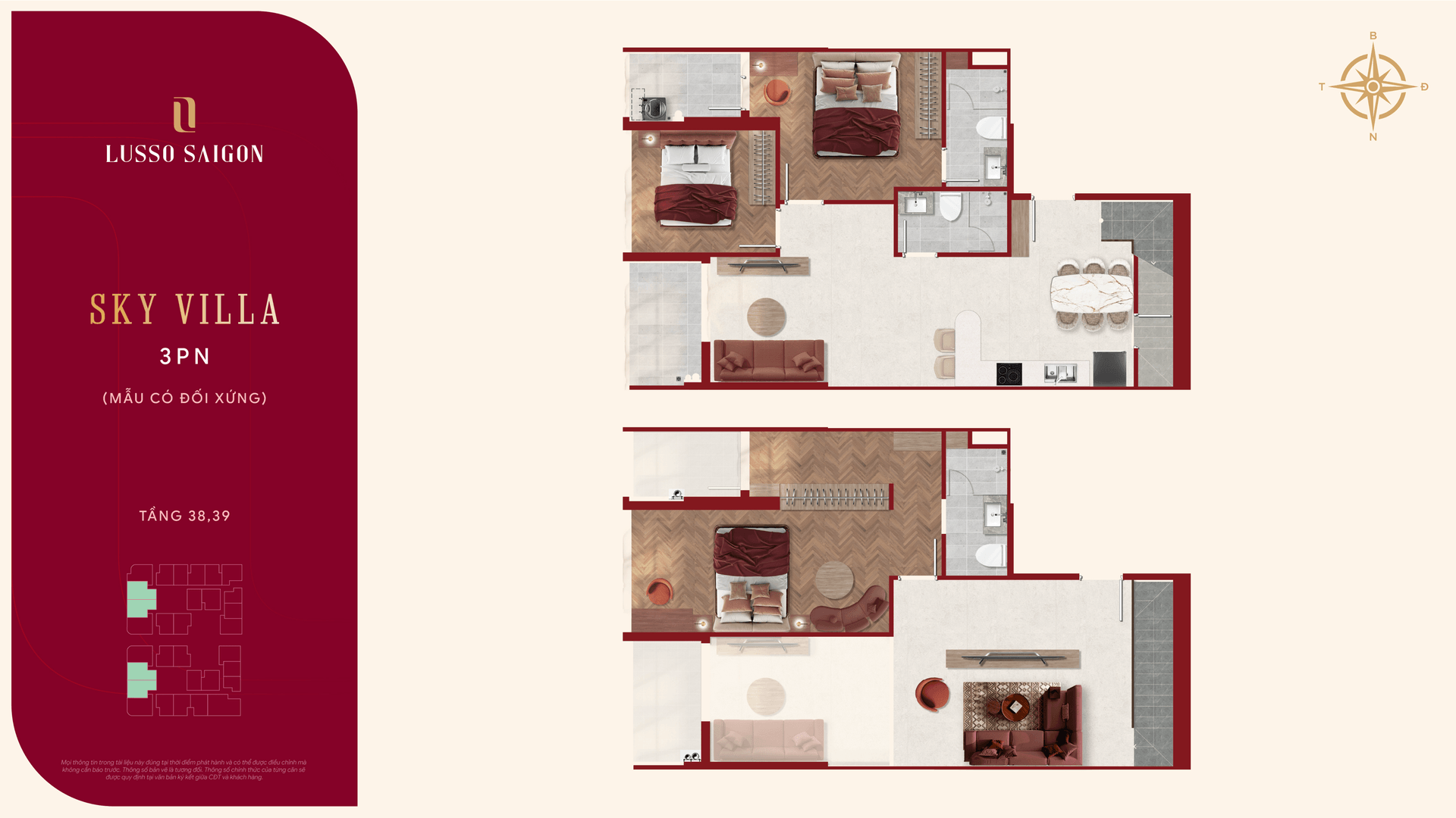 D1 · Sky Villa 3 BR duplex