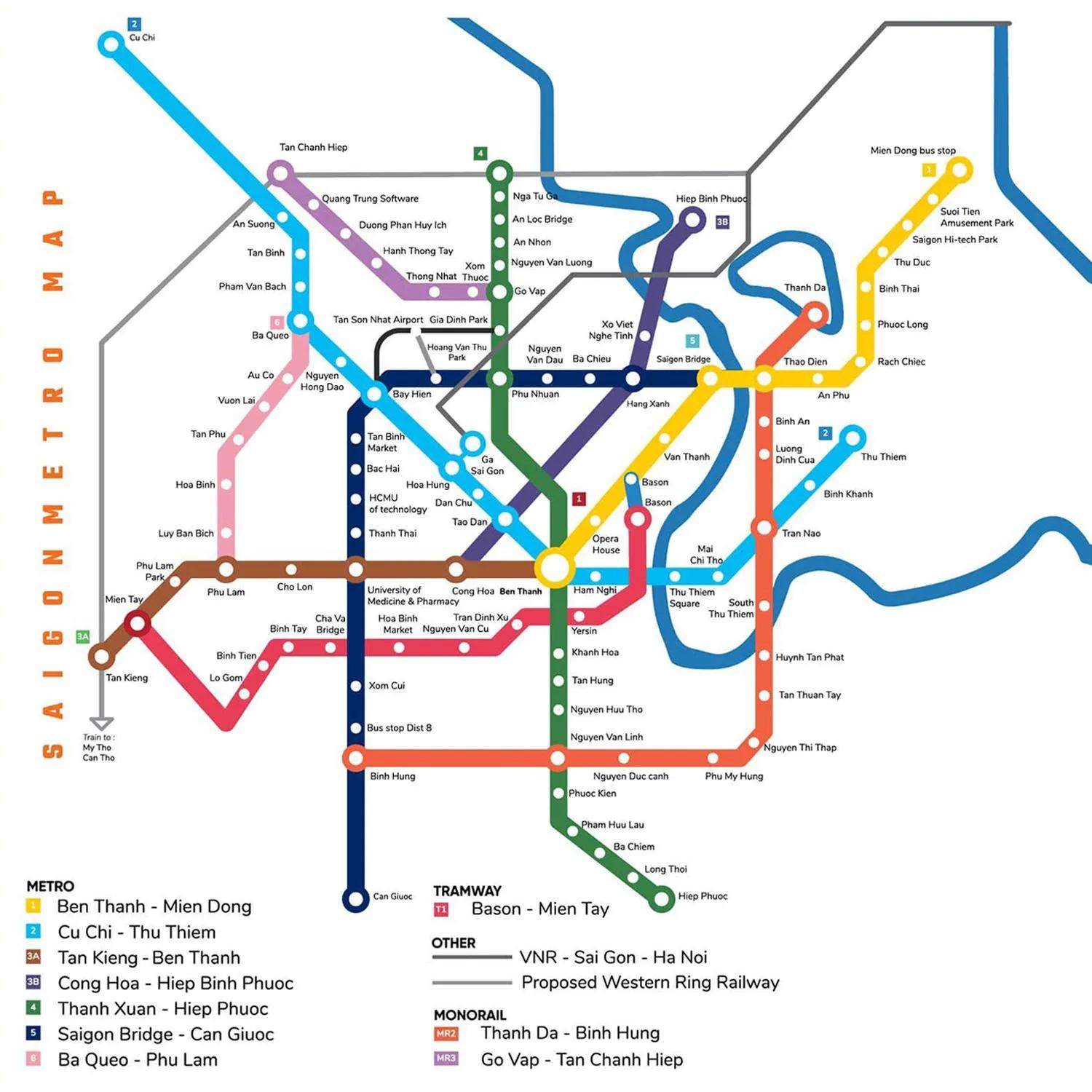 12 tuyến metro TP.HCM, tổng cộng hơn 600 km — toàn bộ mạng lưới được trình bày chi tiết