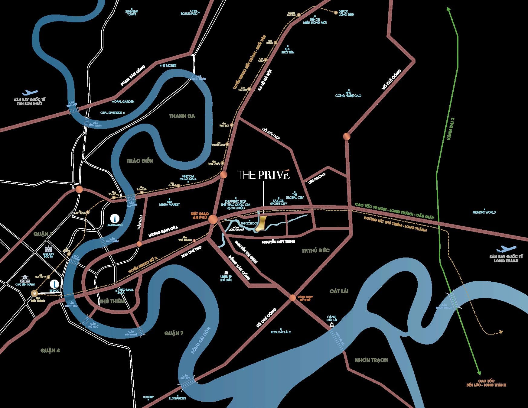 Connectivity map — The Prive